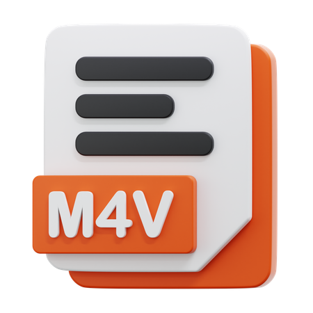 Arquivo m4v  3D Icon