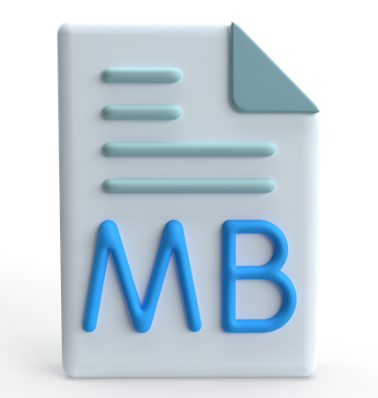 Arquivo mb  3D Icon