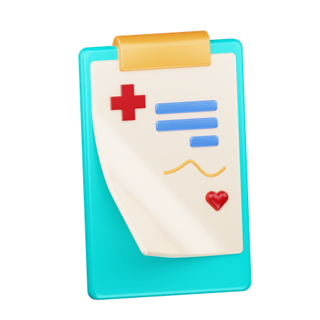 Arquivo médico  3D Icon