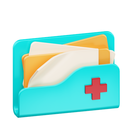 Arquivo médico  3D Icon