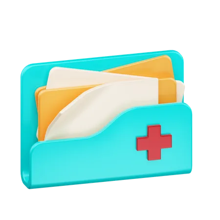 Arquivo médico  3D Icon