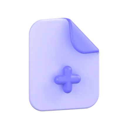 Arquivo médico  3D Icon