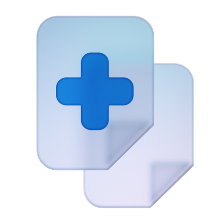 Arquivo médico  3D Icon