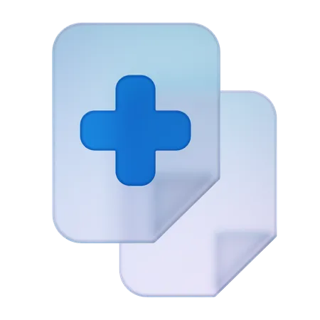 Arquivo médico  3D Icon