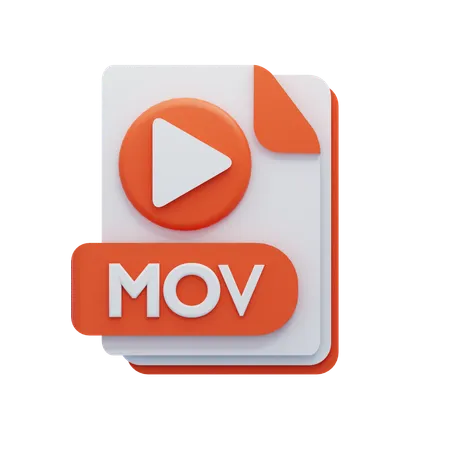 Arquivo mov  3D Icon