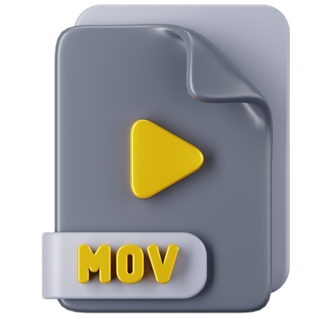 Arquivo mov  3D Icon