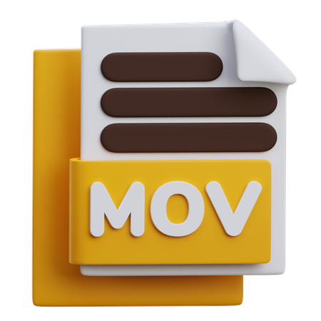 Arquivo mov  3D Icon