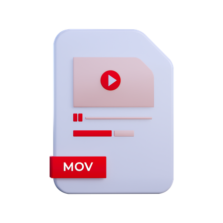 Arquivo mov  3D Illustration