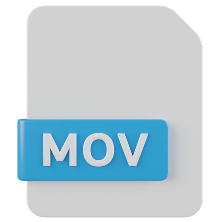 Arquivo mov  3D Icon