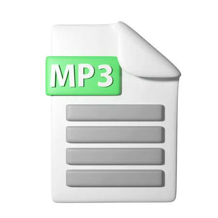 Arquivo mp3  3D Icon