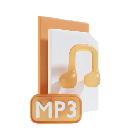 Arquivo mp3  3D Icon