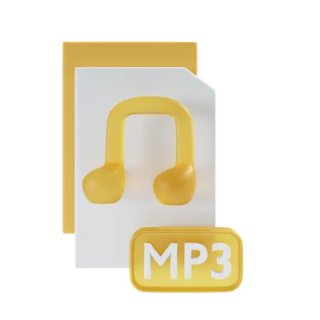 Arquivo mp3  3D Icon