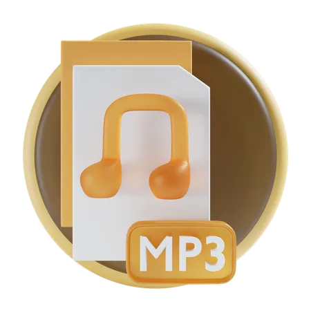 Arquivo mp3  3D Icon