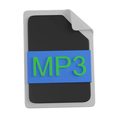 Arquivo mp3  3D Icon