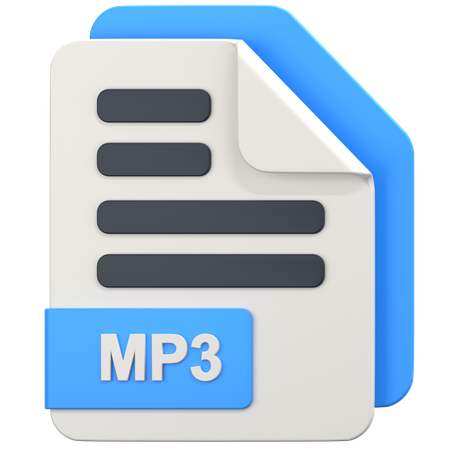 Arquivo mp3  3D Icon