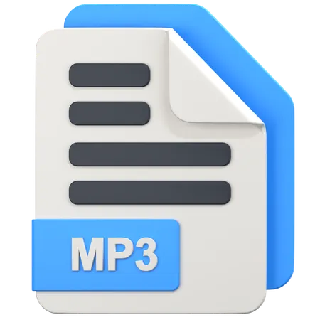 Arquivo mp3  3D Icon