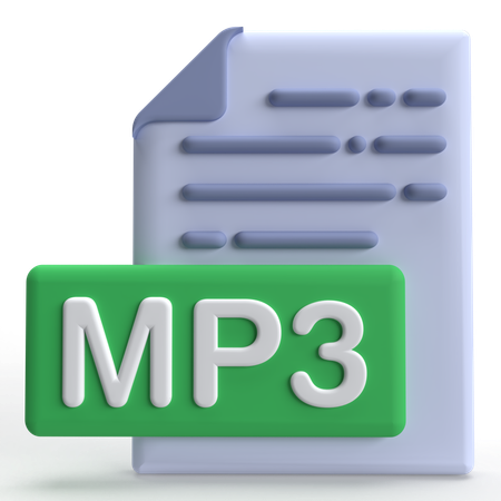 Arquivo mp3  3D Icon