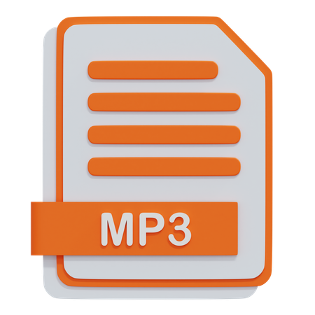 Arquivo mp3  3D Icon