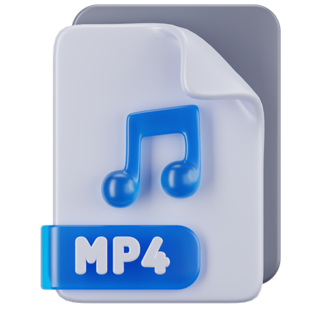 Arquivo mp4  3D Icon