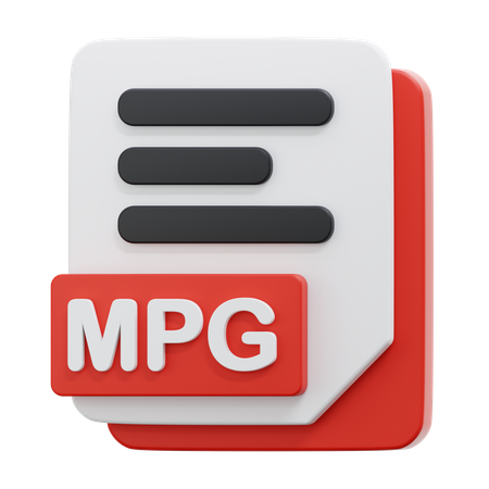 Arquivo mpg  3D Icon