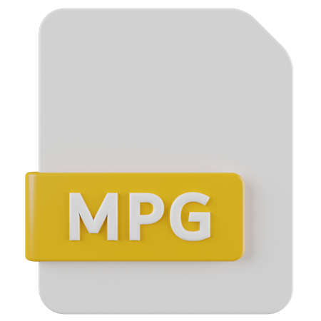 Arquivo mpg  3D Icon