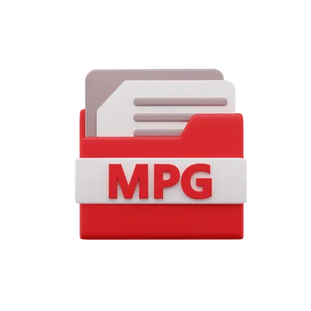 Arquivo mpg  3D Icon