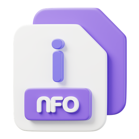 Arquivo nfo  3D Icon