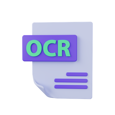 Arquivo ocr  3D Icon