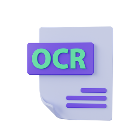Arquivo ocr  3D Icon