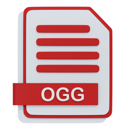 Arquivo ogg  3D Icon