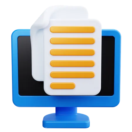 Arquivo on-line  3D Icon