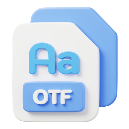 Arquivo otf  3D Icon