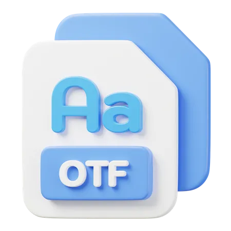 Arquivo otf  3D Icon