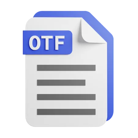 Arquivo otf  3D Icon