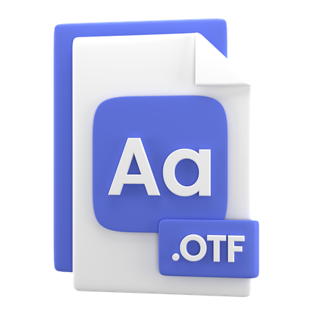 Arquivo otf  3D Icon