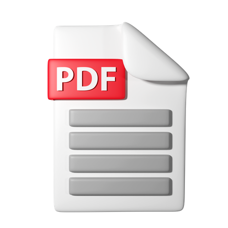 Ficheiro PDF  3D Icon