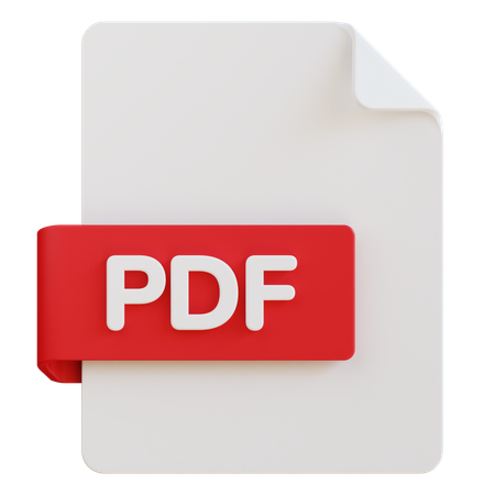 Ficheiro PDF  3D Icon