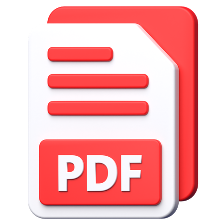 Ficheiro PDF  3D Icon