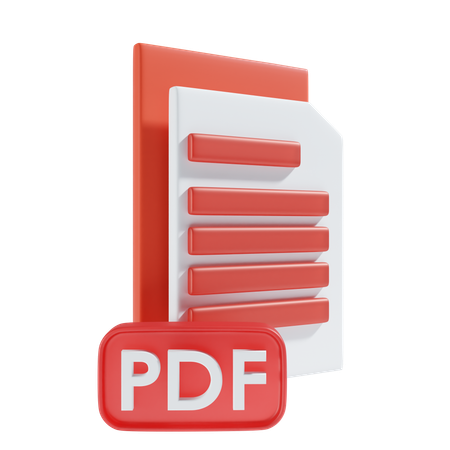 Ficheiro PDF  3D Icon