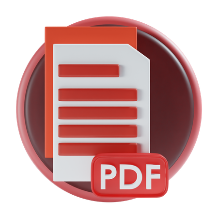 Ficheiro PDF  3D Icon