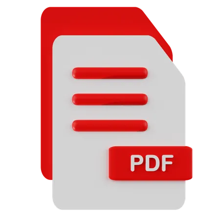 Ficheiro PDF  3D Icon