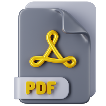 Ficheiro PDF  3D Icon