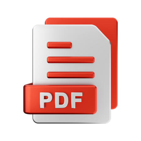 Ficheiro PDF  3D Illustration