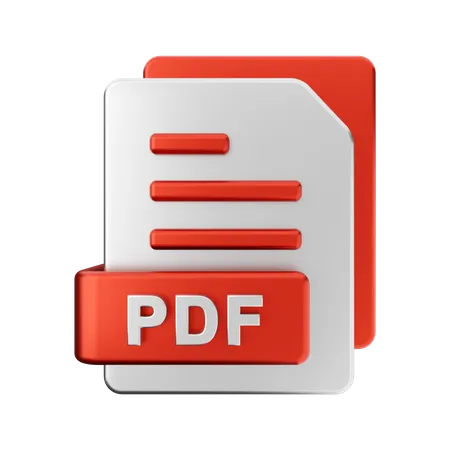 Ficheiro PDF  3D Illustration