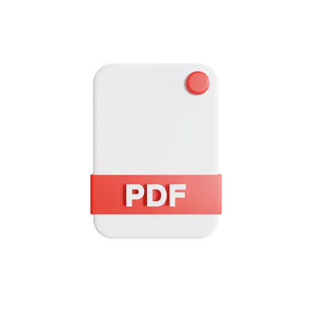 Ficheiro PDF  3D Icon