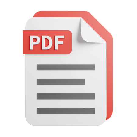 Ficheiro PDF  3D Icon