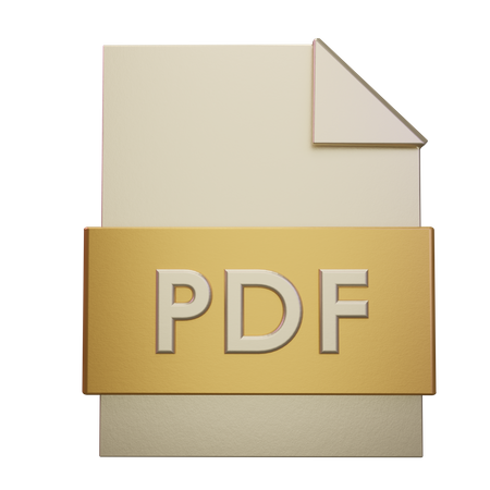 Ficheiro PDF  3D Icon