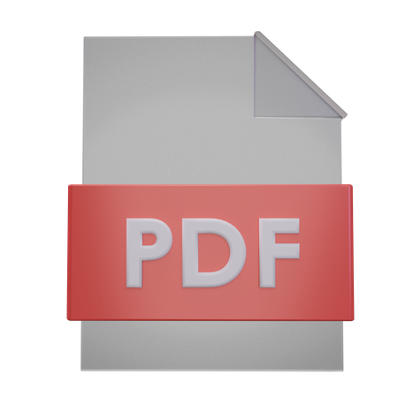 Ficheiro PDF  3D Icon