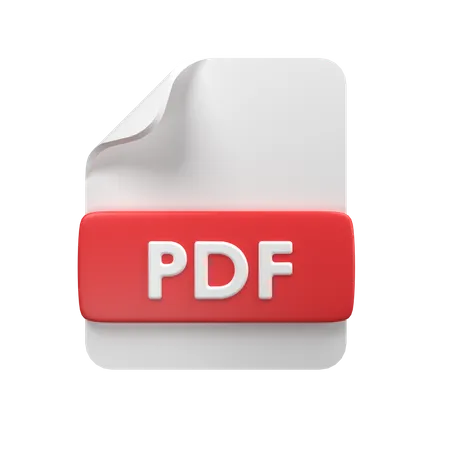 Ficheiro PDF  3D Icon