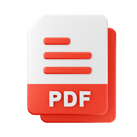 Ficheiro PDF  3D Icon